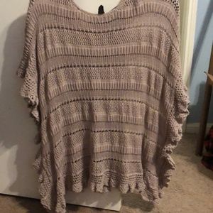 Blush colored sweater top. Size medium